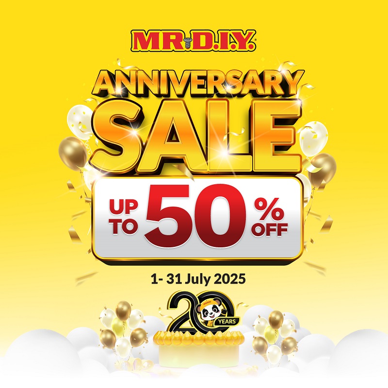 MR DIY 20th Anniversary Sale (1-31 July 2025)