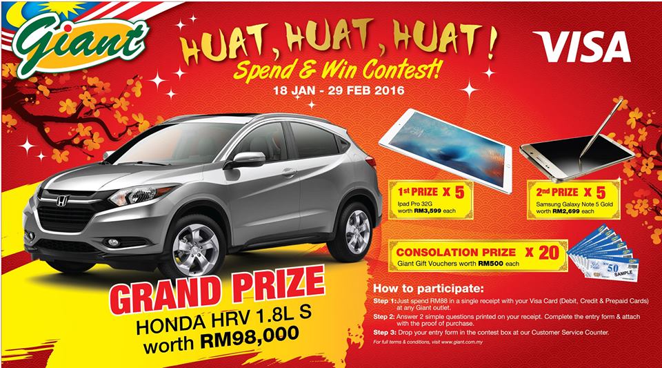 Huat Huat Huat! Spend & Win Contest!