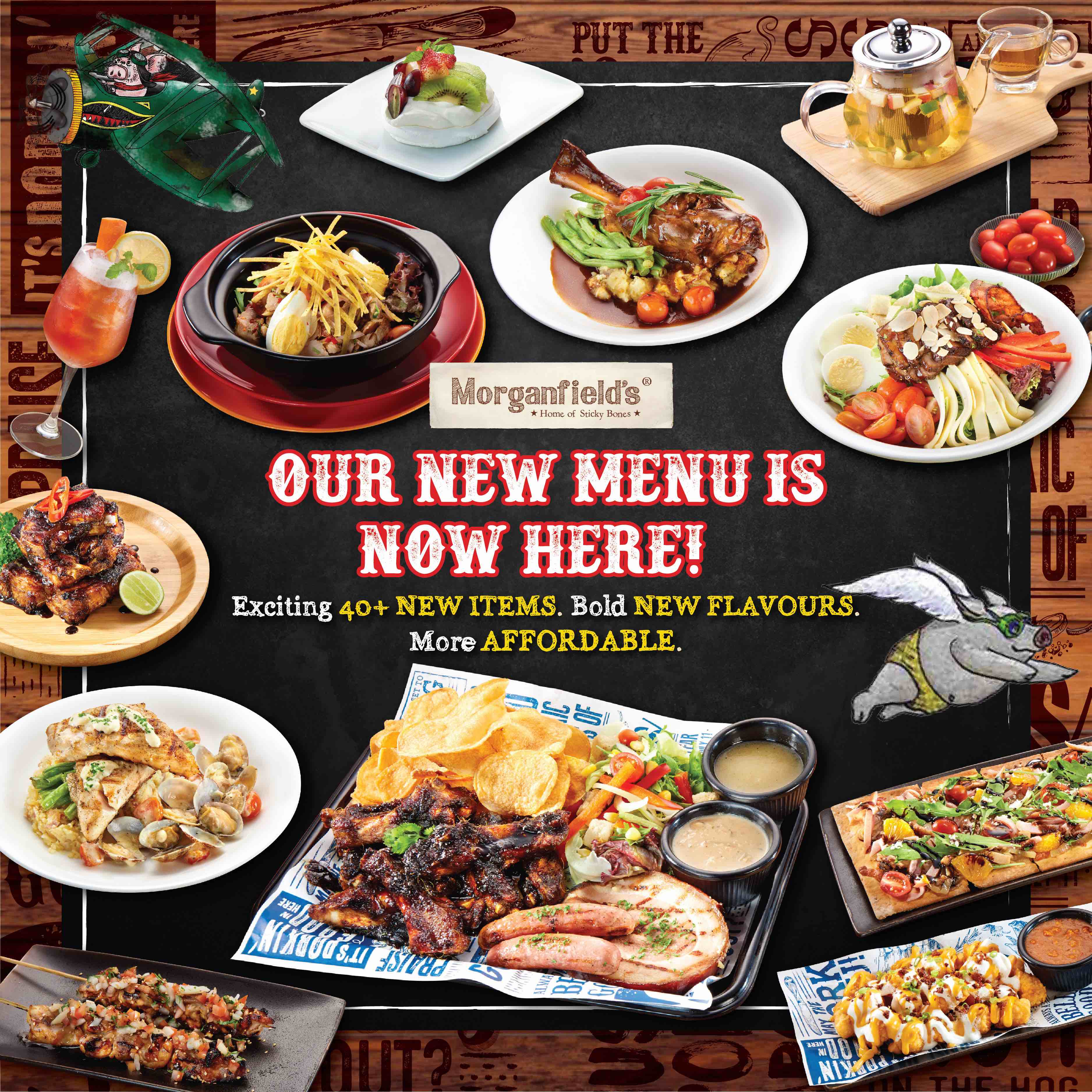 Morganfield's New Menu is Here!
