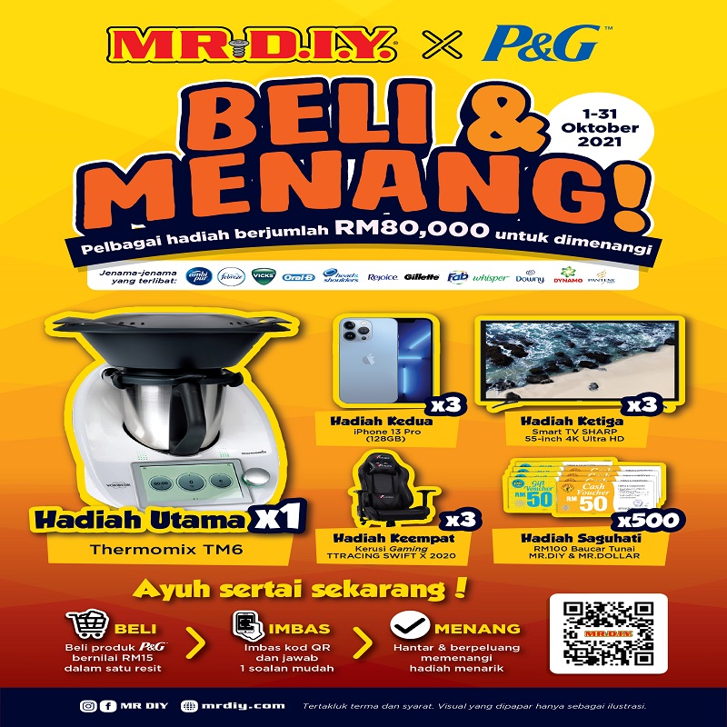 MR DIY P&G Beli & Menang