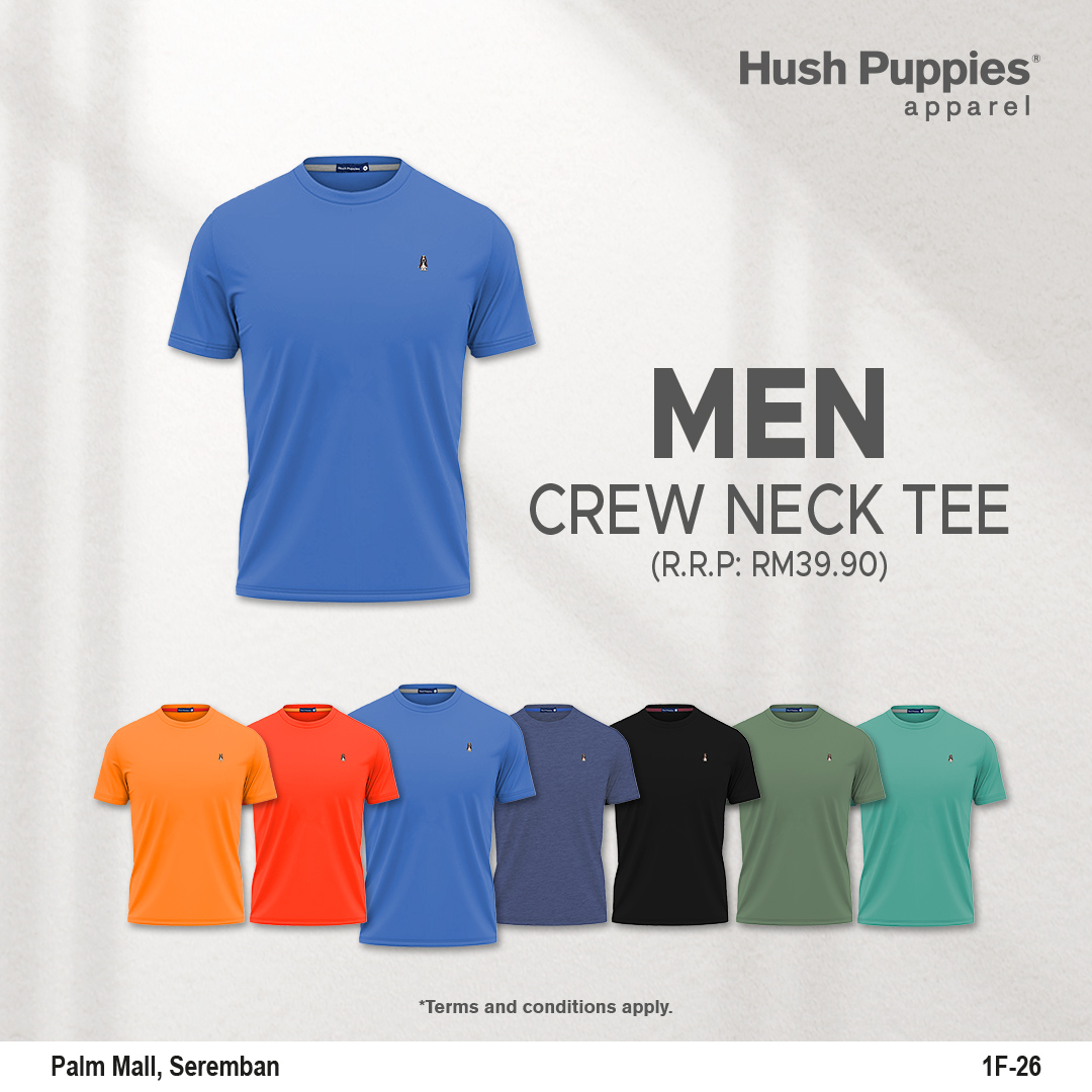 Hush Puppies Men's Crew Neck Tee