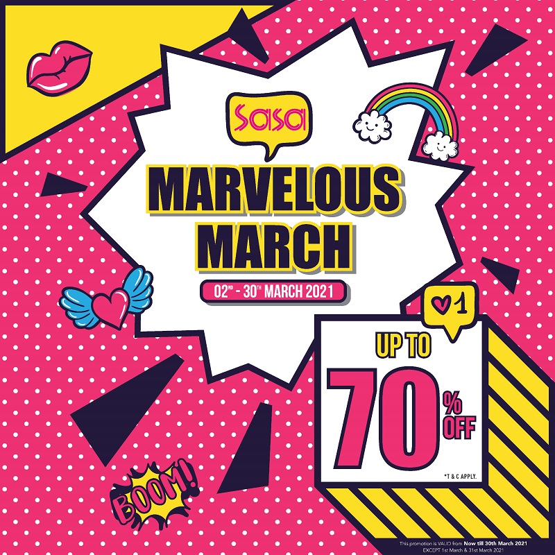 Sa Sa Promo: Marvelous March 2021
