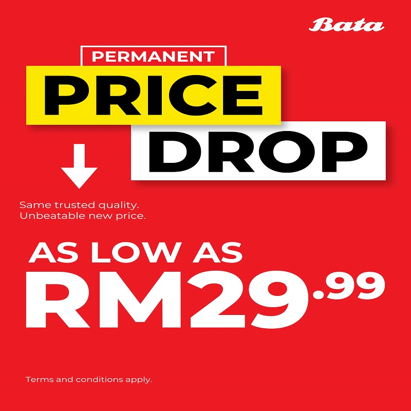 Bata Price Drop as low as RM29.99